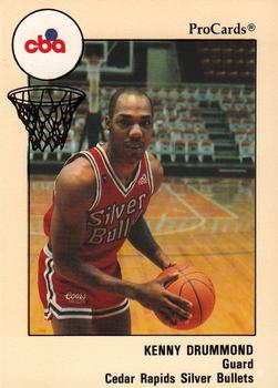 1989-90 ProCards CBA #189 Kenny Drummond Front