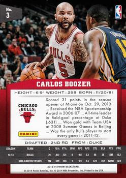 2013-14 Panini #3 Carlos Boozer Back