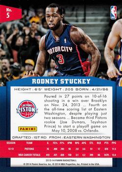 2013-14 Panini #5 Rodney Stuckey Back