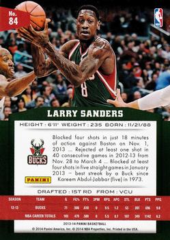 2013-14 Panini #84 Larry Sanders Back