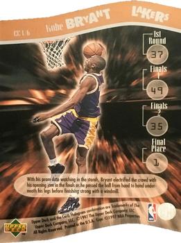 1997 Upper Deck Nestle Slam Dunk - Contestants #CC1 Kobe Bryant Back