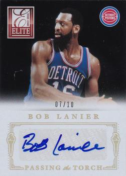 2013-14 Panini Elite - Passing The Torch Autographs #19 Andre Drummond / Bob Lanier Front