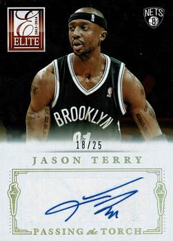 2013-14 Panini Elite - Passing The Torch Autographs #20 Jason Terry / Klay Thompson Front