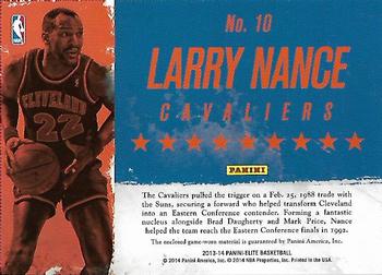 2013-14 Panini Elite - Throwback Threads #10 Larry Nance Back