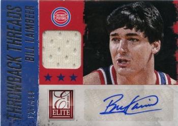 2013-14 Panini Elite - Throwback Threads Autographs #22 Bill Laimbeer Front