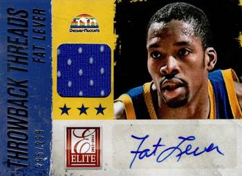 2013-14 Panini Elite - Throwback Threads Autographs #25 Fat Lever Front