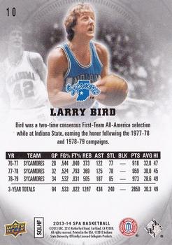 2013-14 SP Authentic #10 Larry Bird Back