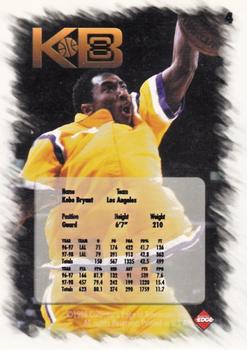 1998 Collector's Edge Impulse - KB8 Alternate Silver #4 Kobe Bryant Back