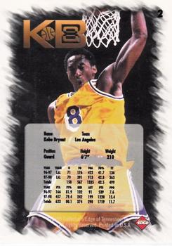 1998 Collector's Edge Impulse - KB8 Alternate Gold #2 Kobe Bryant Back