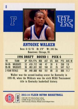 2013-14 Fleer Retro #8 Antoine Walker Back