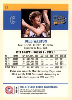 2013-14 Fleer Retro #20 Bill Walton Back