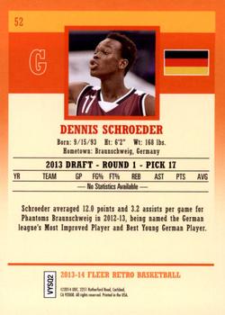 2013-14 Fleer Retro #52 Dennis Schroeder Back