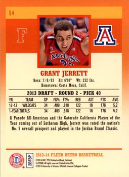 2013-14 Fleer Retro #54 Grant Jerrett Back