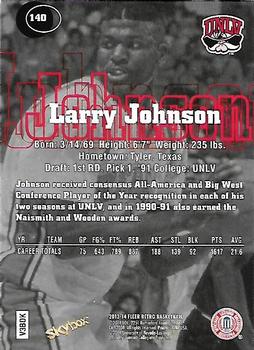 2013-14 Fleer Retro #140 Larry Johnson Back