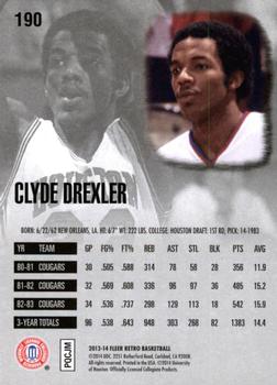 2013-14 Fleer Retro #190 Clyde Drexler Back