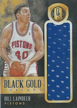 2013-14 Panini Gold Standard - Black Gold Threads #2 Bill Laimbeer Front