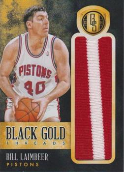 2013-14 Panini Gold Standard - Black Gold Threads Prime #2 Bill Laimbeer Front