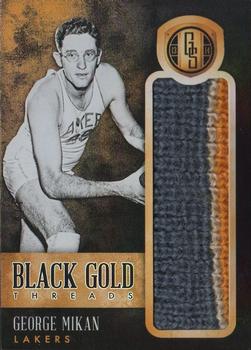 2013-14 Panini Gold Standard - Black Gold Threads Prime #81 George Mikan Front