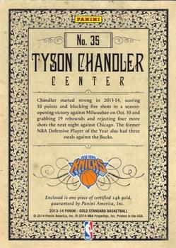 2013-14 Panini Gold Standard - Gold Rush #35 Tyson Chandler Back