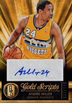 2013-14 Panini Gold Standard - Gold Scripts #17 Andre Miller Front