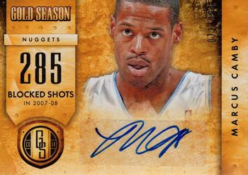 2013-14 Panini Gold Standard - Gold Season Autographs #24 Marcus Camby Front