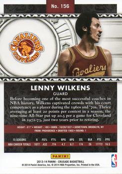 2013-14 Panini Crusade #156 Lenny Wilkens Back