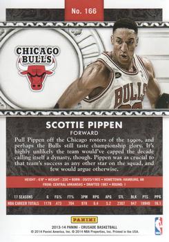2013-14 Panini Crusade #166 Scottie Pippen Back