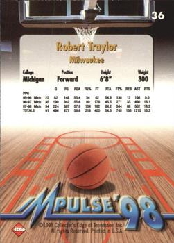 1998 Collector's Edge Impulse #36 Robert Traylor Back