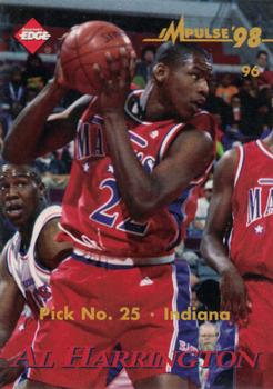 1998 Collector's Edge Impulse #96 Al Harrington / Kobe Bryant Back