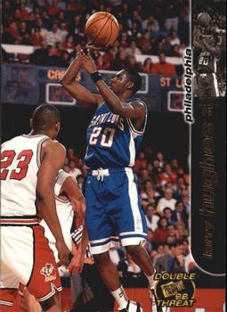 1998 Press Pass Double Threat #7 Larry Hughes Front