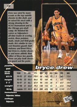 1998 Press Pass Double Threat #14 Bryce Drew Back