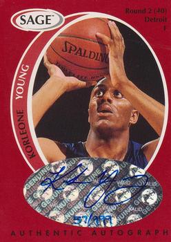 1998 SAGE - Autographs #A50 Korleone Young Front