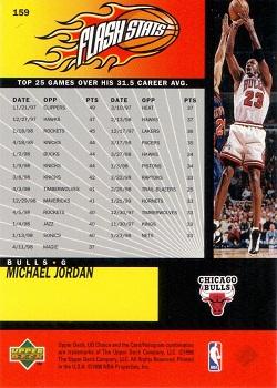 1998-99 UD Choice #159 Michael Jordan Back