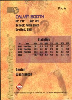 1999 Collector's Edge Rookie Rage #RR-6 Calvin Booth Back