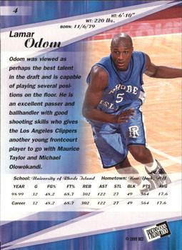1999 Press Pass SE #4 Lamar Odom Back