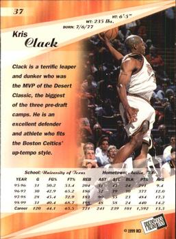 1999 Press Pass SE #37 Kris Clack Back