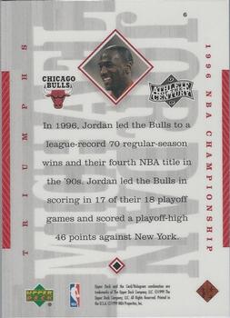 1999 Upper Deck Michael Jordan Athlete of the Century #6 Michael Jordan Back