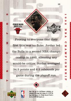 1999 Upper Deck Michael Jordan Athlete of the Century #12 Michael Jordan Back