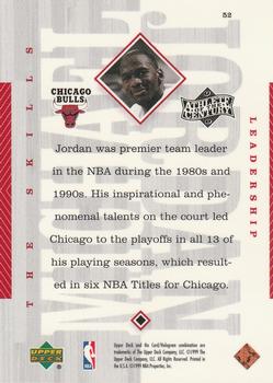 1999 Upper Deck Michael Jordan Athlete of the Century #52 Michael Jordan Back