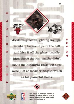 1999 Upper Deck Michael Jordan Athlete of the Century #55 Michael Jordan Back