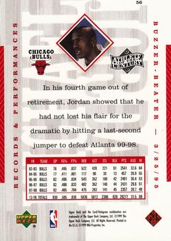 1999 Upper Deck Michael Jordan Athlete of the Century #56 Michael Jordan Back