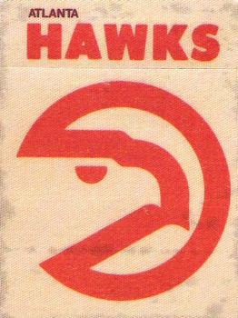 1974 Fleer Cloth Patch Team Stickers #NNO Atlanta Hawks Front