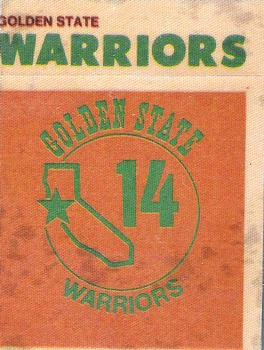 1974 Fleer Cloth Patch Team Stickers #NNO Golden State Warriors Front