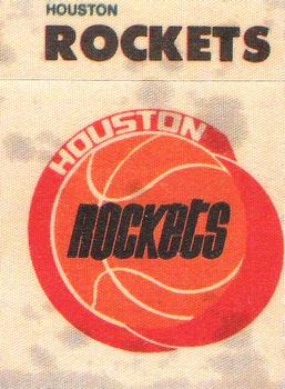 1974 Fleer Cloth Patch Team Stickers #NNO Houston Rockets Front