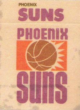 1974 Fleer Cloth Patch Team Stickers #NNO Phoenix Suns Front