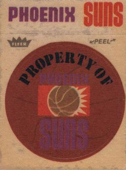 1974 Fleer Cloth Patch Team Stickers #NNO Phoenix Suns Front