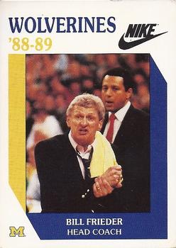 1988-89 Michigan Wolverines #NNO Bill Frieder Front