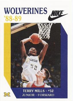 1988-89 Michigan Wolverines #NNO Terry Mills Front