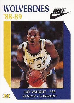 1988-89 Michigan Wolverines #NNO Loy Vaught Front