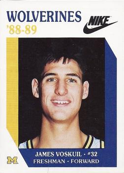 1988-89 Michigan Wolverines #NNO James Voskuil Front